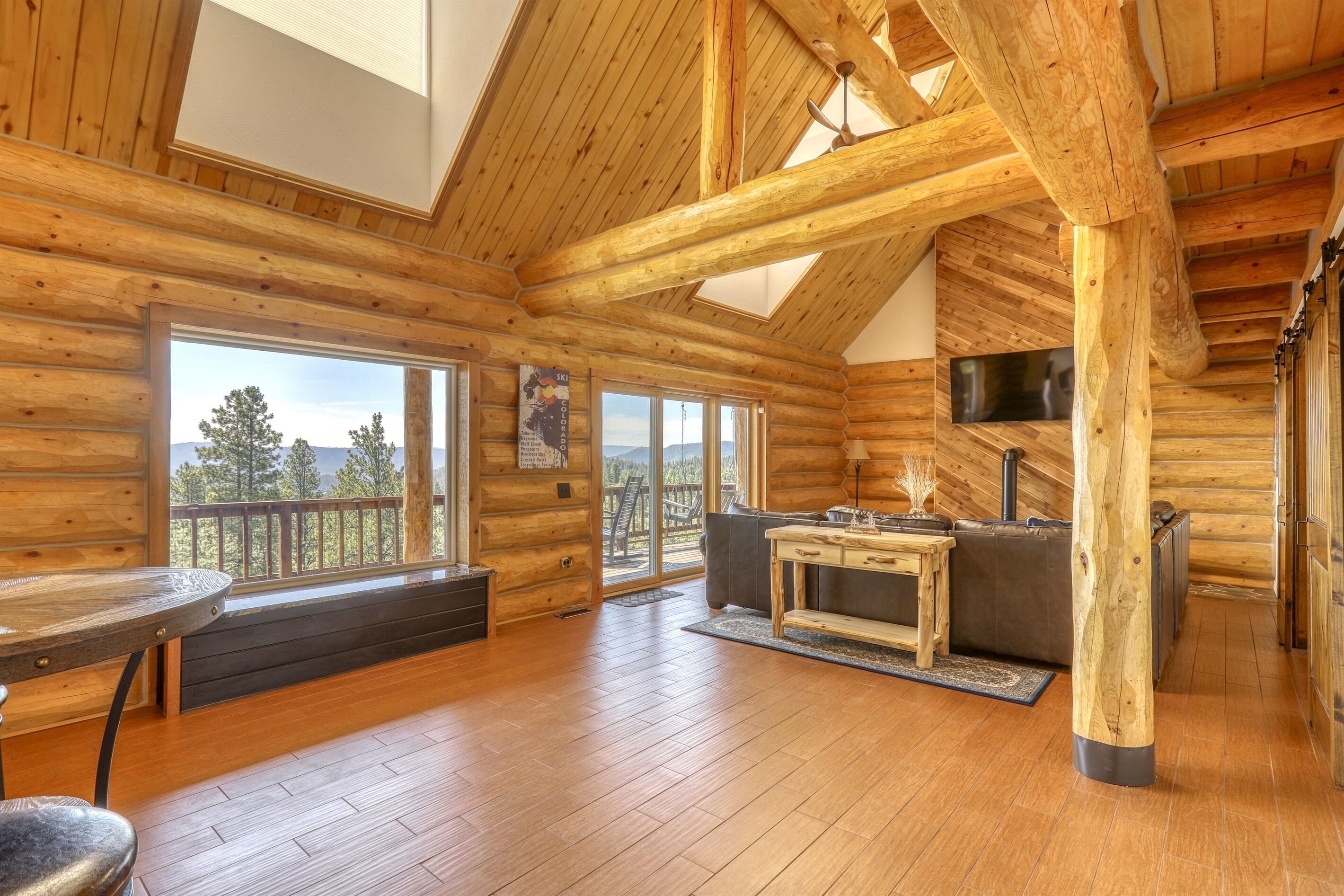 Smart TV, fireplace, video games, foosball