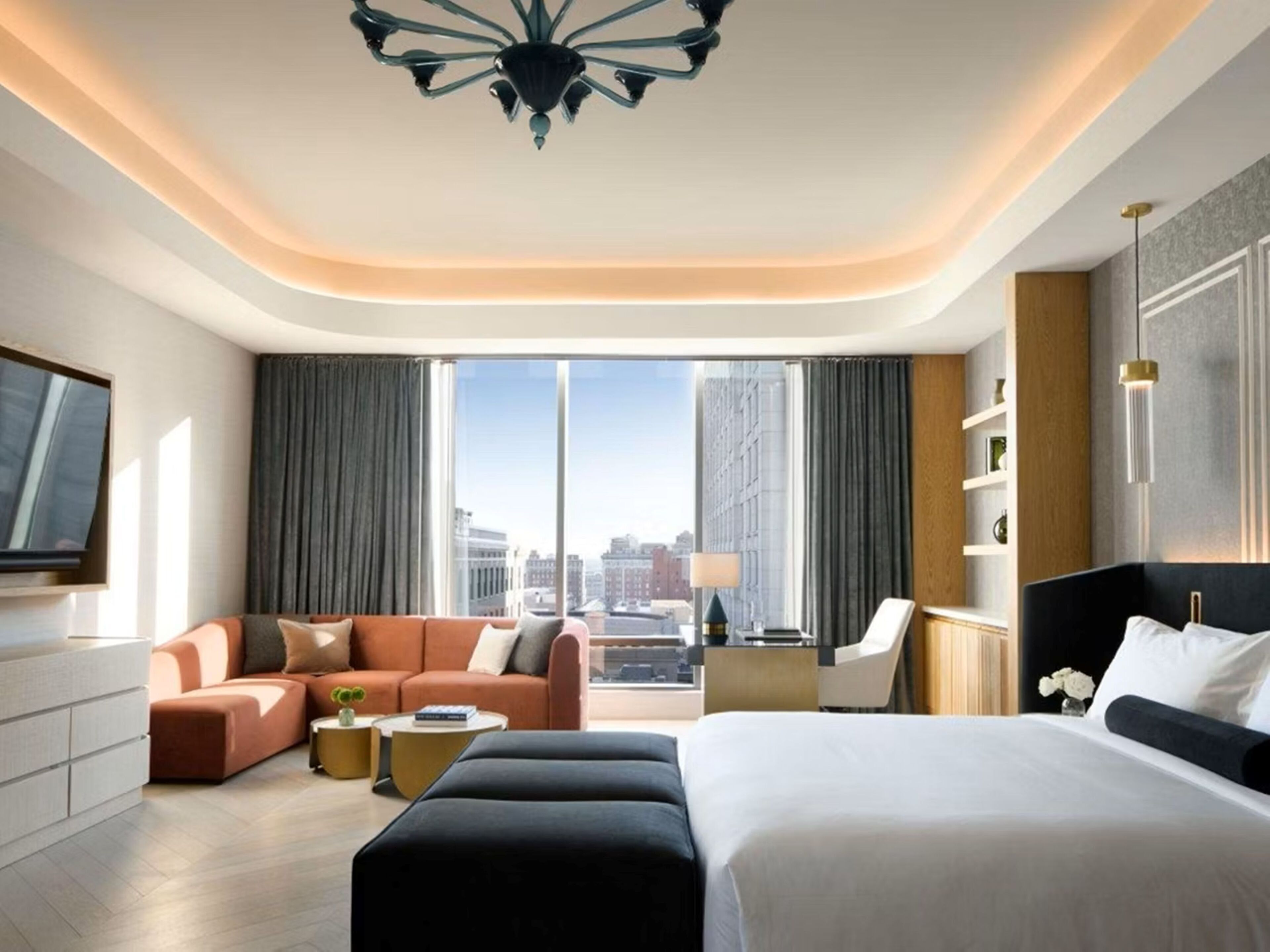 Suite, 1 King Bed (Penthouse) | Hypo-allergenic bedding available, minibar, in-room safe, desk