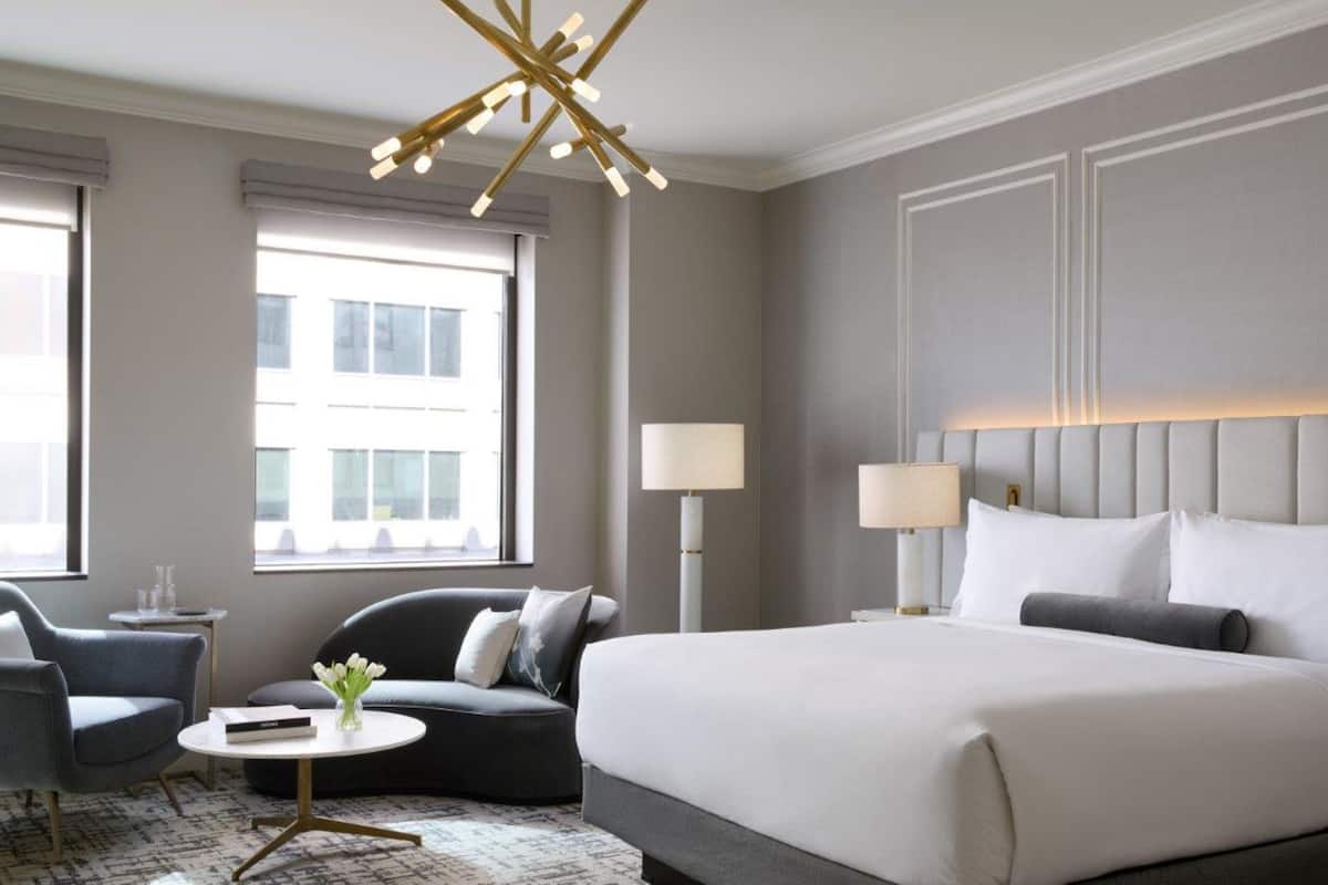 Hypo-allergenic bedding, minibar, in-room safe, blackout curtains