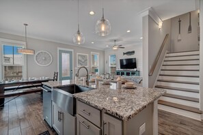 Fridge, microwave, oven, stovetop - Parks Edge Turquoise Tailwinds Beach Cottage!  The perfect location! (Orange Beach)