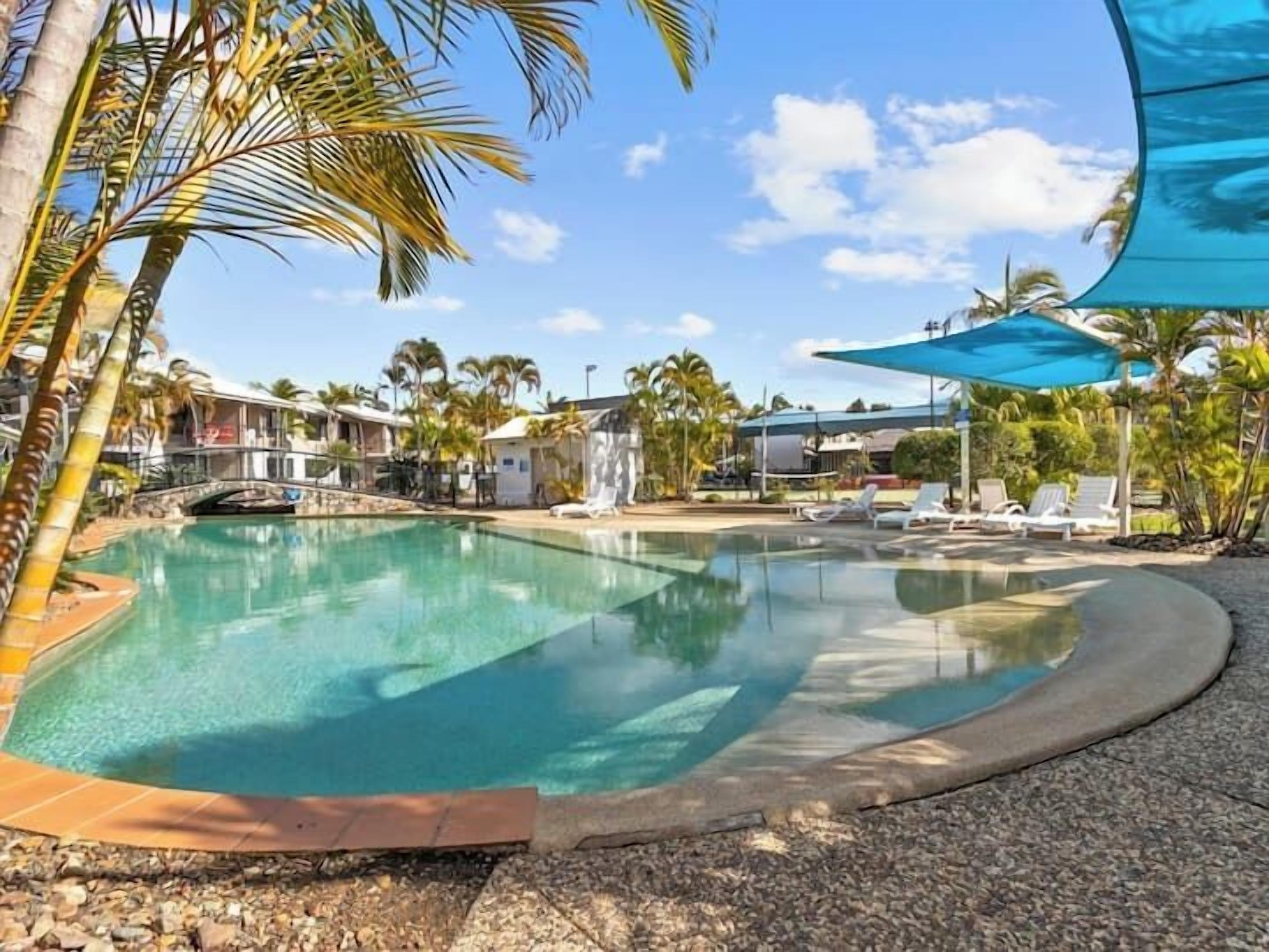 A heated pool