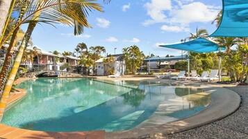 A heated pool