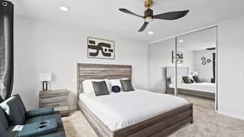 Desk, iron/ironing board, travel crib, WiFi