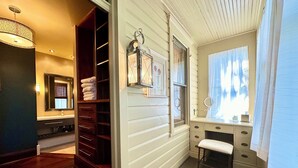 A bathroom with a vanity, a mirror, a window with curtains, and a wooden floor. - 2,200 Sq Ft w/ 2 Gamerooms, Firepit & Grill 15 Minutes To Hershey (Palmyra)