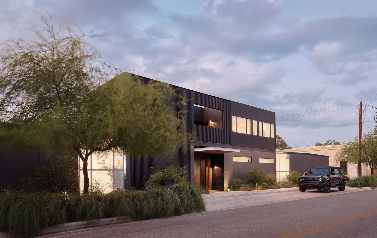 Front of property - evening/night