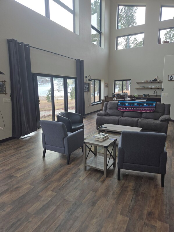 TV, video games, DVD player, stereo