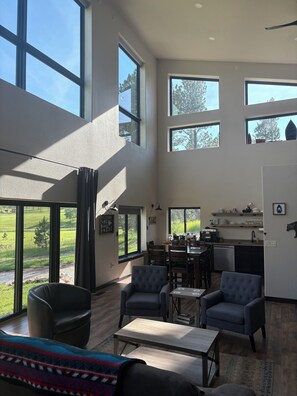 Interior - Modern cabin nestled in the Black Hills National Forest.Fall colors, biking, etc (Lead)