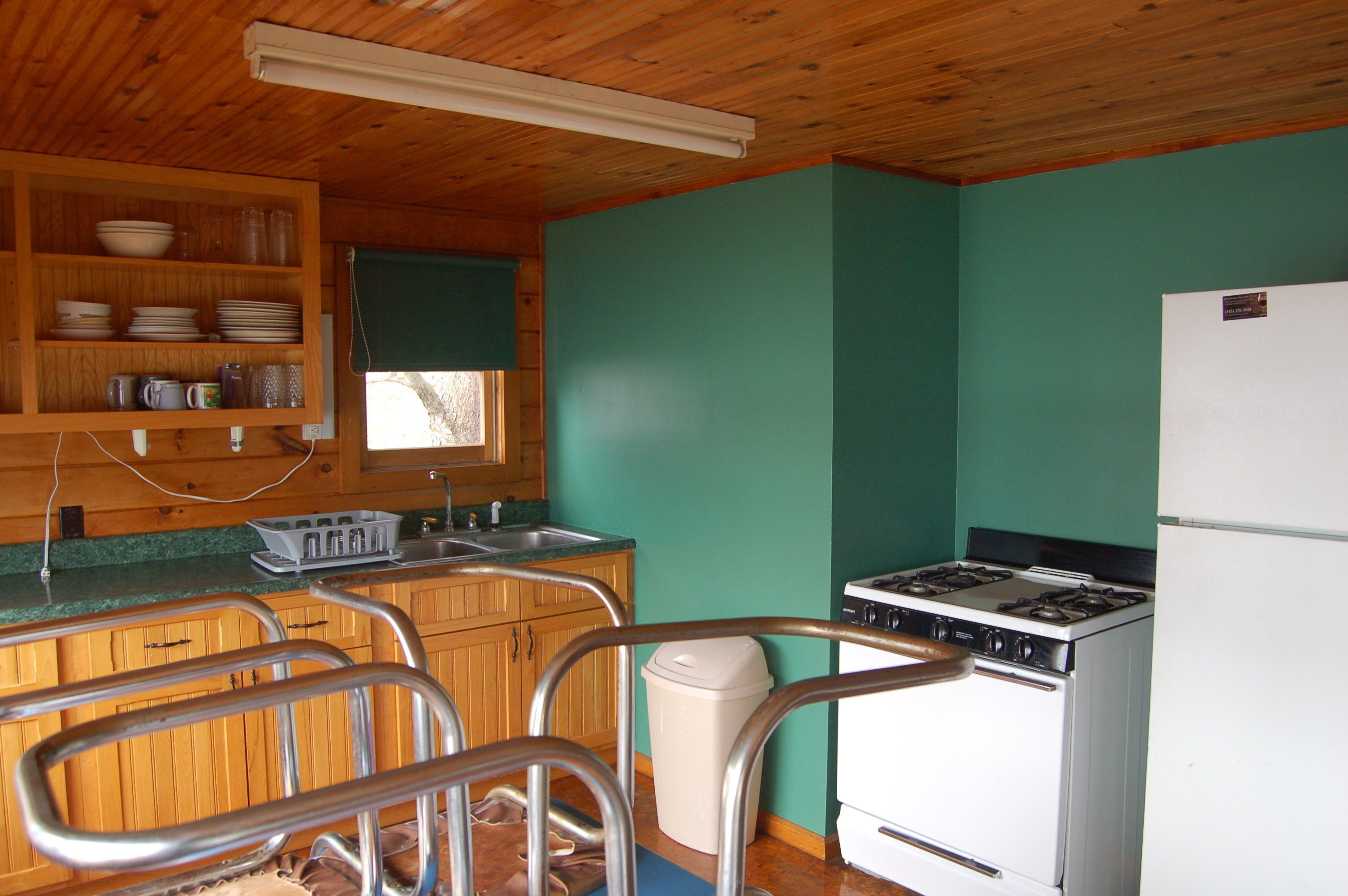 Fridge, oven, stovetop, dishwasher