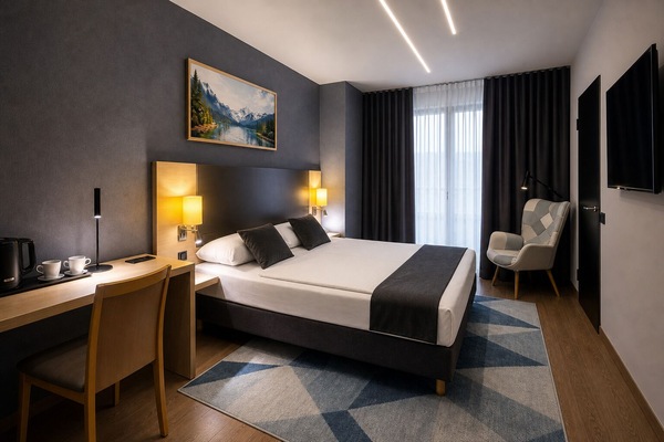 Deluxe Double Room | Desk, laptop workspace, WiFi (free), bed sheets