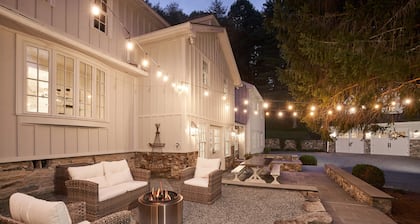 Huge Farmhouse Surrounded by Mountains