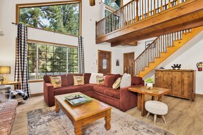 Smart TV, fireplace, video games