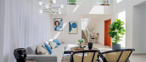 Villa, 4 chambres, piscine privée, vue sur le jardin | Aire de séjour