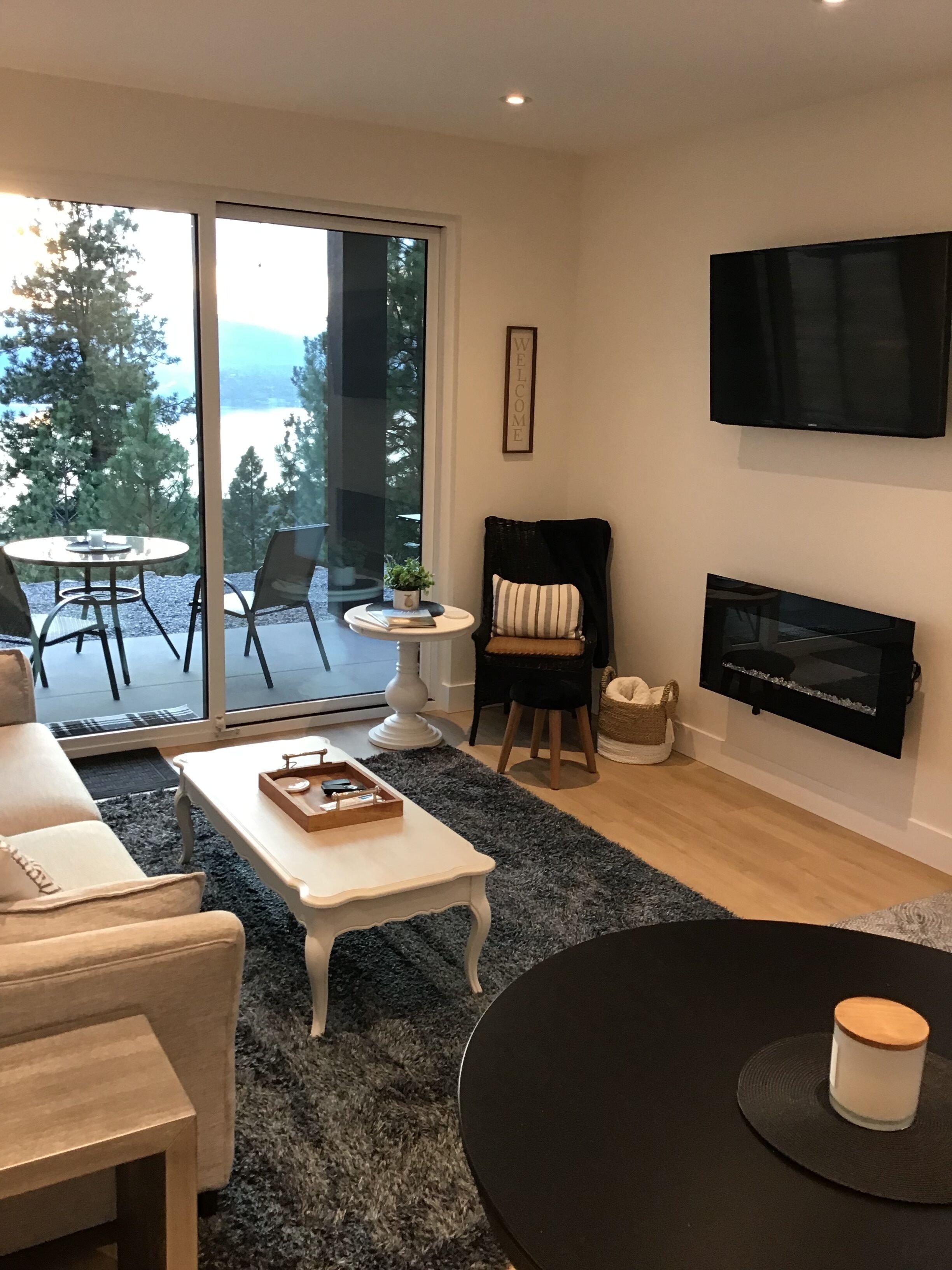 TV connectée, cheminée