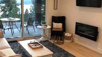 TV connectée, cheminée