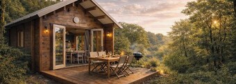 Chalet "Ty Koad" with Jacuzzi, Shared Terrace and Garden