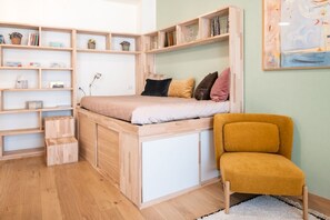 1 chambre, bureau, Wi-Fi, literie fournie