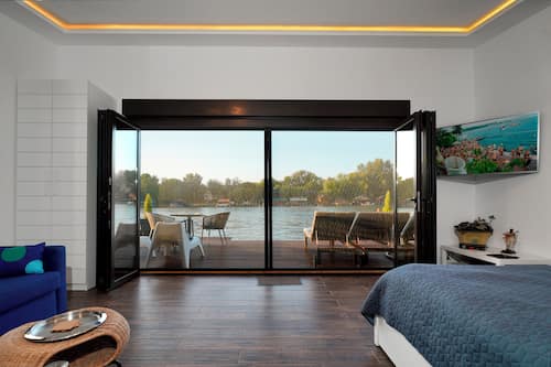 Luxury-Suite, Flussblick | Wohnbereich