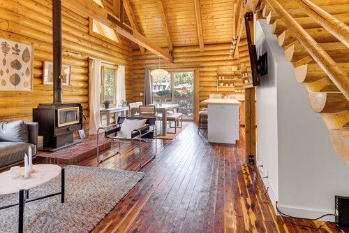 Community Pool: Modern Cabin in Pine Mountain Club