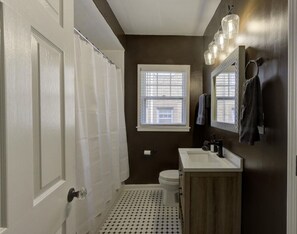 Hair dryer, towels