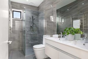 Shower, hair dryer