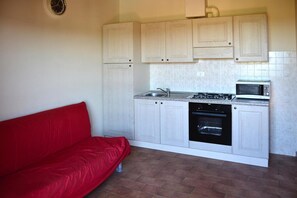 Luxury Apartment, 2 Bedrooms | Private kitchen | Fridge, oven, stovetop