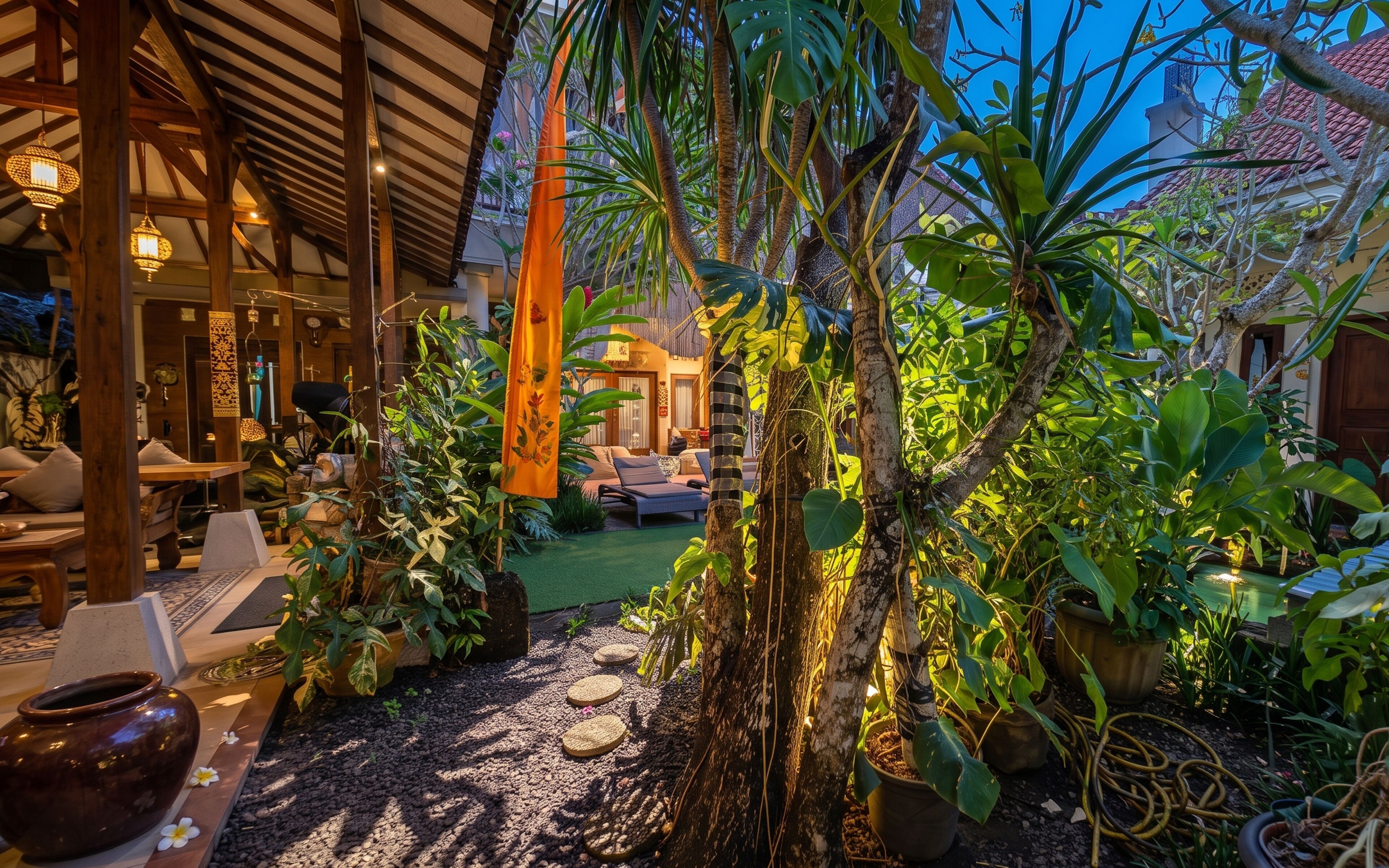 Vue sur le jardin