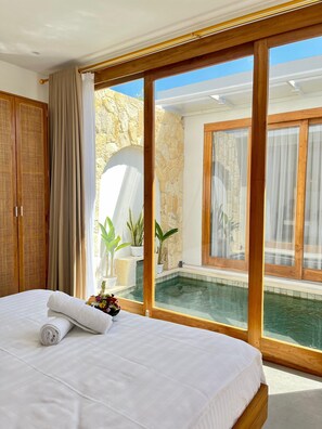 Deluxe-Doppelzimmer, Nichtraucher, eigener Pool | Zimmersafe, kostenloses WLAN