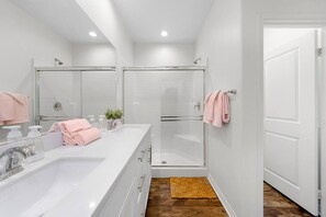 Shower, hair dryer