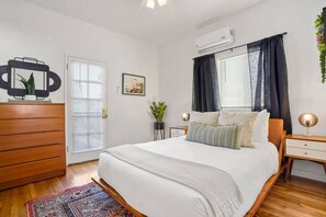 1 bedroom, iron/ironing board, travel crib, WiFi