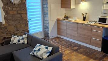 Télévision, cheminée, livres