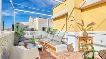 Family Apartment, City View | Terrace/patio