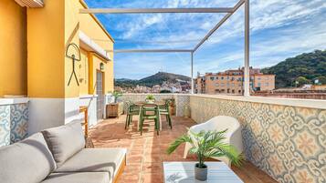 Family Apartment, City View | Terrace/patio