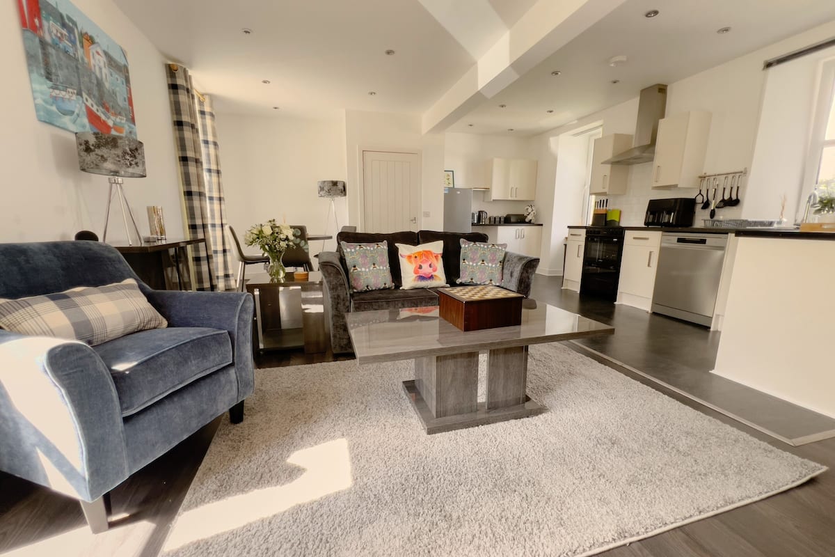 Superior Apartment | Living area | 42-inch flat-screen TV with satellite channels