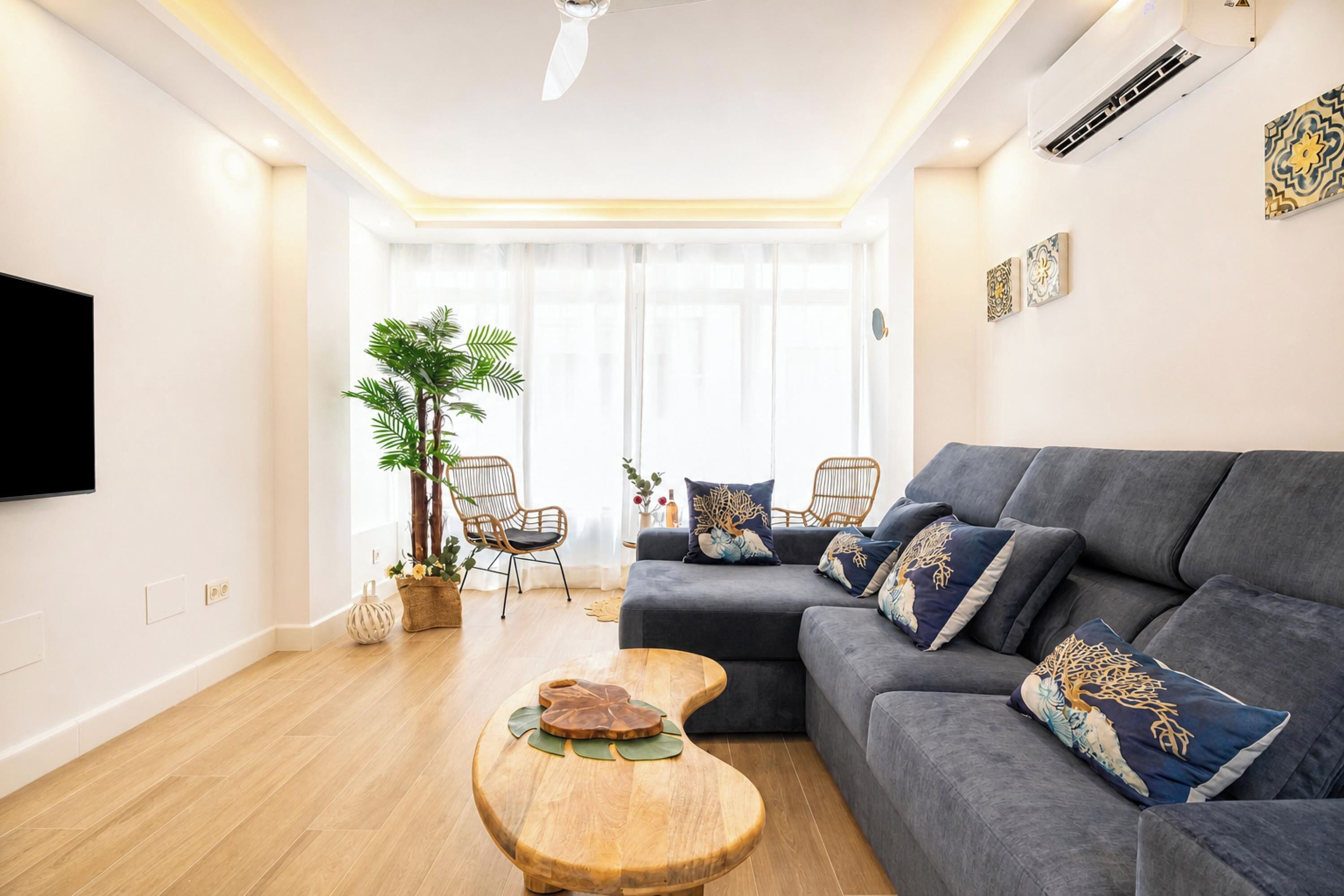 Familienapartment, 2 Schlafzimmer, 2 Bäder (Estepona DownTown Near The Beach) | Wohnbereich