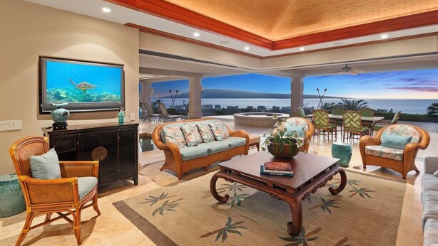 Interior - Home With Indoor/outdoor Pools,kitchen,office,bbq (Lahaina)