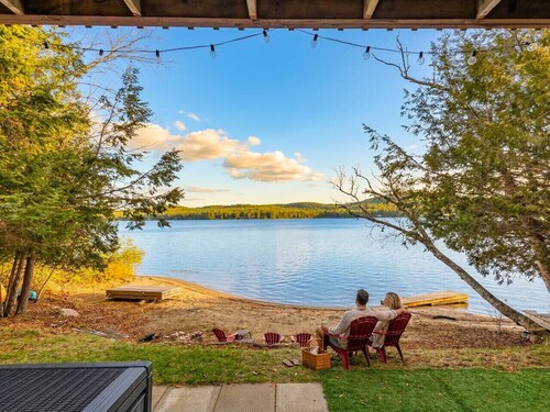 Plage privée avec SPA sur le Lac I Plage Sucrée

