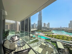 Leilighet – deluxe, balkong, byutsikt | Balkong