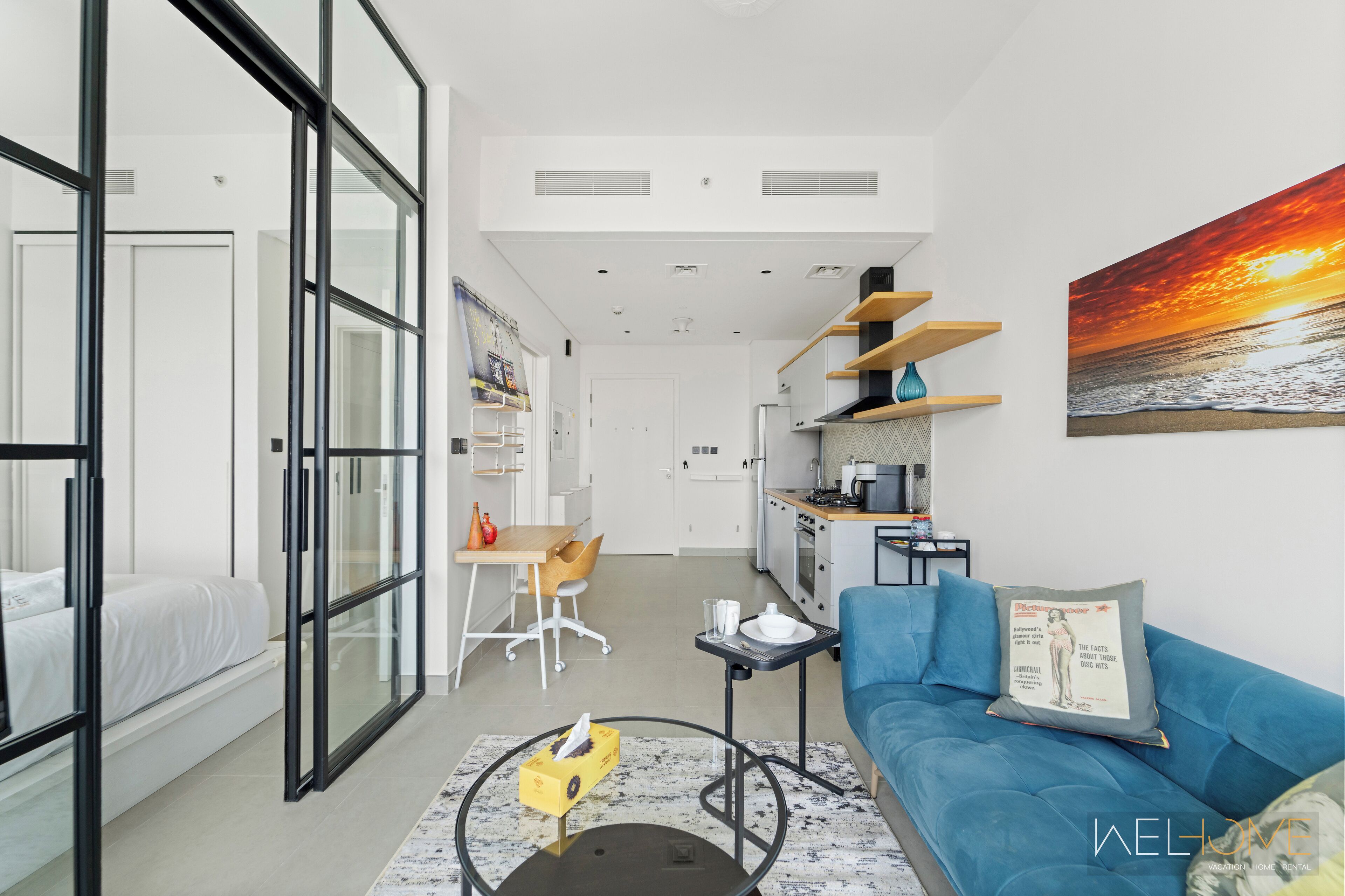 Comfort Apartment, Balcony, City View | Living area | Flat-screen TV