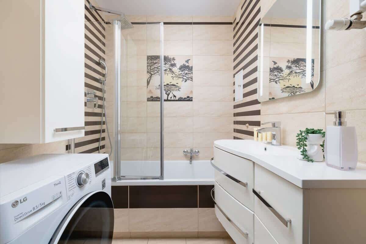 Een douche, een haardroger