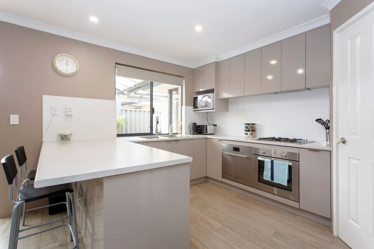 Microwave, stovetop, dishwasher, toaster