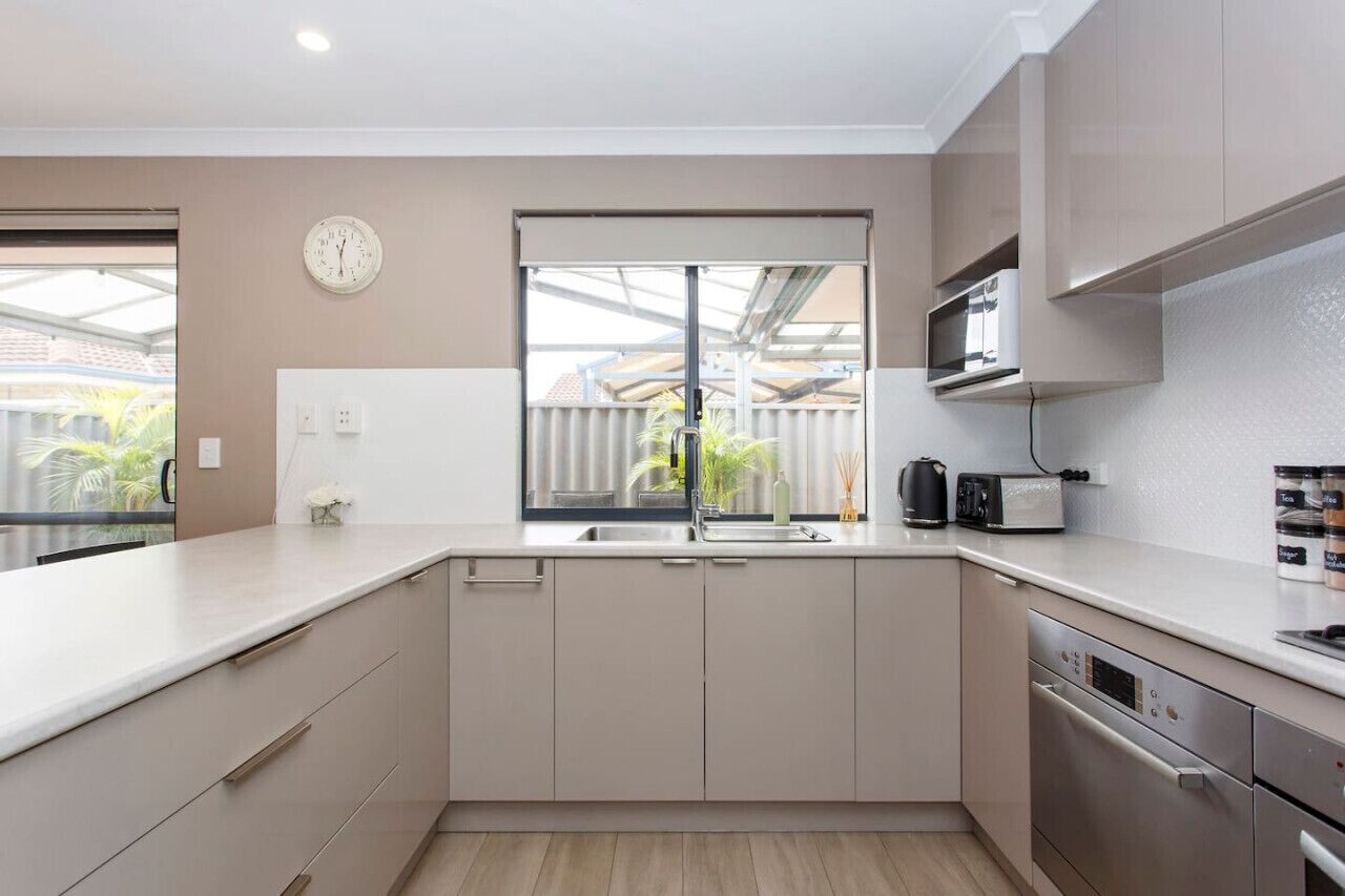 Microwave, stovetop, dishwasher, toaster