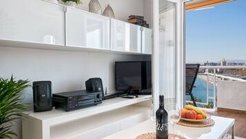 50-inch LCD TV with cable channels