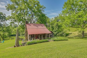 House (1 Bedroom) | Front of property - Ferrum Rustic Cabin in the Valley w/ Fire Pit (Ferrum)