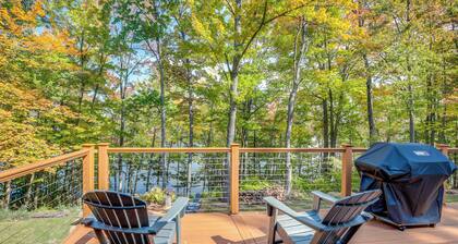 Rhinelander Chain of Lakes Home w/ River Dock!