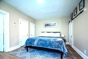 Apartment, 1 Bedroom | 1 bedroom, desk, laptop workspace, iron/ironing board