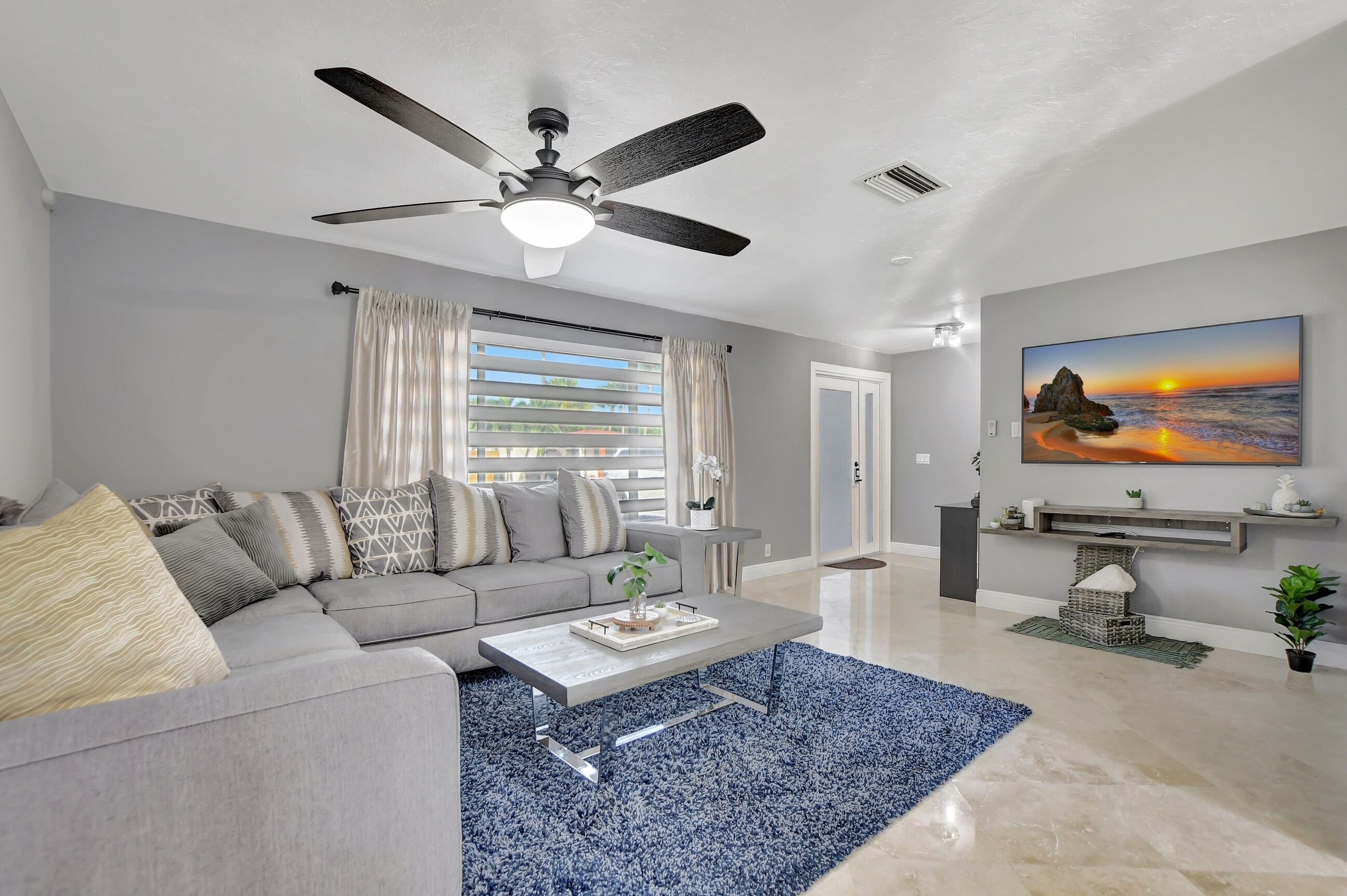 Maison, 3 chambres | Coin séjour