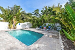 Pool - Dual-Unit Retreat with 2 Pools, Walk to Beach (Holmes Beach)