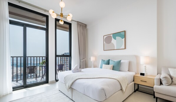 In-room safe, iron/ironing board, free WiFi, bed sheets - Charming Studio Apartment in Afnan 4, IMPZ by Deluxe Holiday Homes (Dubai)