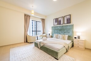 1 bedroom, iron/ironing board, free WiFi, bed sheets - Charming 1BR Apartment in Bahar 1, JBR by Deluxe Holiday Homes (Dubai)