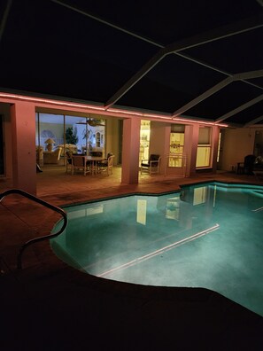 Una piscina riscaldata